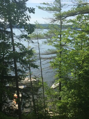 View of dock from deck