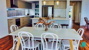 Kitchen and dining area