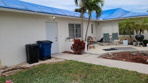 Apartment B is on the left. Small dog friendly.