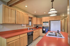 Kitchen | Fully Equipped w/ Cooking Basics | No A/C