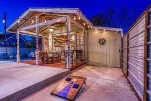 Outdoor Patio off Pool table room!