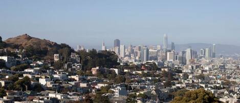 View of downtown and the Bay