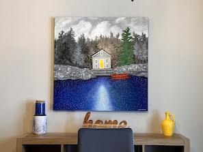 Painting by David Arathoon.