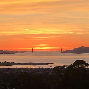 Bay Area Sunset - view from house 