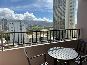 Private Lanai with mountain view
