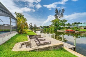 Waterfront Patio | Canal Access On-Site