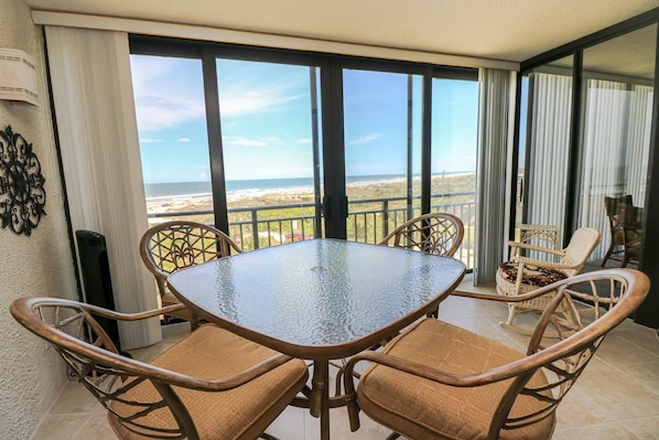 St. Augustine Ocean Front Rentals Balcony View