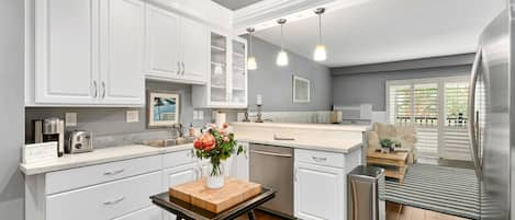 Kitchen with full size appliances