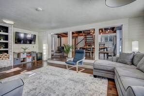 Living room with a Smart TV.