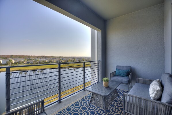 Balcony and the stunning water views