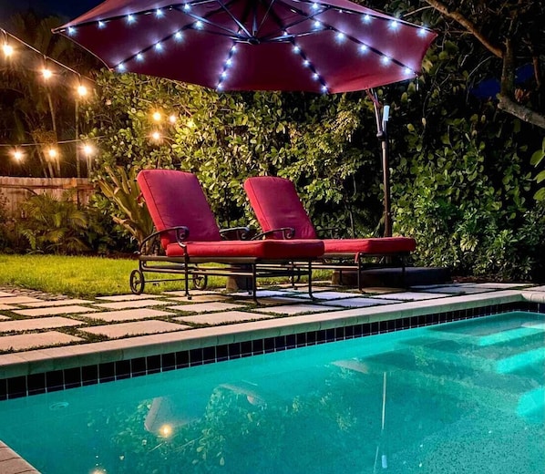 Stargaze or swim at night