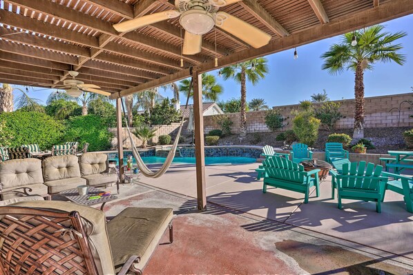 Indio Vacation Rental | 4BR | 3.5BA | 2,600 Sq Ft | Step-Free Access