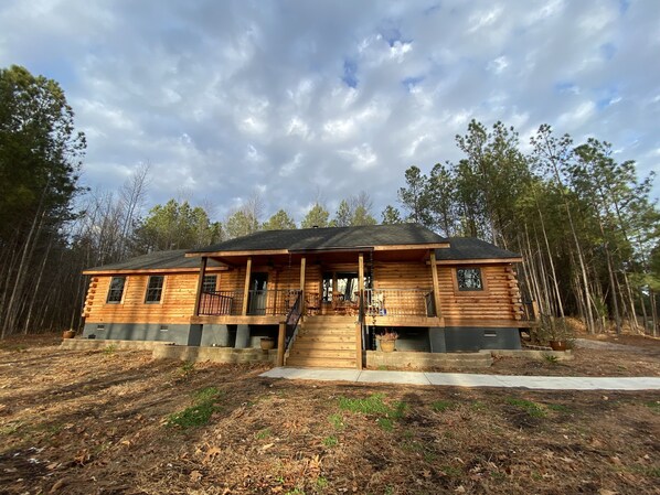 front of cabin
