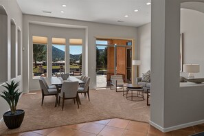 Loads of natural light and golf course views