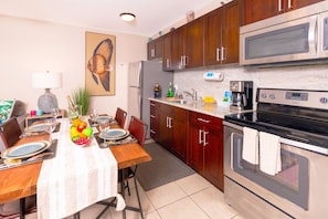 Fully equipped kitchen perfect for your culinary needs