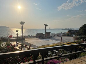 A7 living room balcony view at sunset