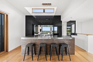 The kitchen offers high quality amenities.