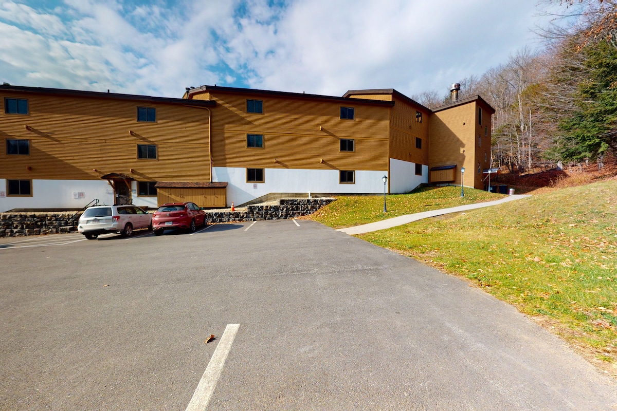 Ski-in/ski-out condo with WiFi, washer/dryer, mountain views & golf nearby