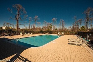 Pool is closed December-March. It is not heated.