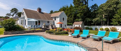 View of Pool Area - New chaise lounge chairs coming this Spring!!