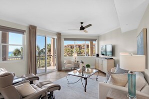 Beautiful living area with comfortable, relaxing seating.