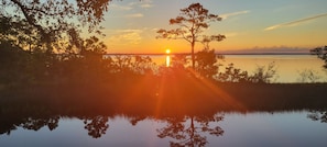 Beautiful Sunsets from deck that spans entire front of house!
