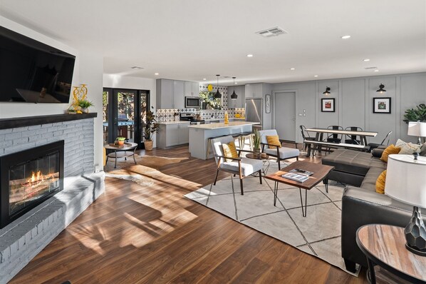 Entry way to living area