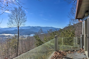 Deck | Appalachian Mountain & Lake Chatuge Views