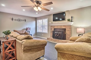 Living Room | Open Concept Living Area | Fire Place