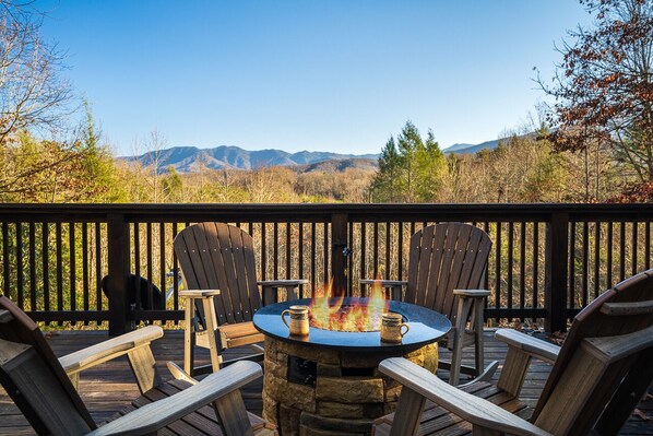Firepit and view