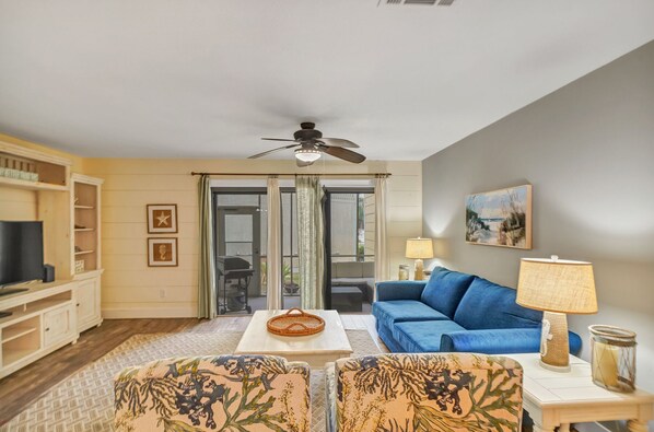 Living Area w/ Patio View