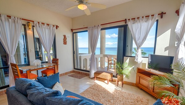 Living Area with Amazing Ocean Views