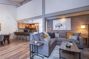 Sectional sofa in living room