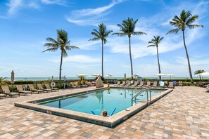 Your heated pool right at the beach!