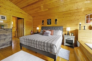 King Size Bed.