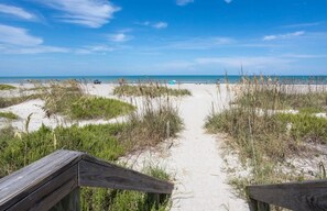 4th Street South Beach entrance, a short walk or bike ride away. 