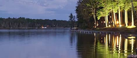 View of lake from dock.