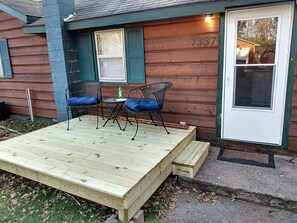 New front porch/deck.