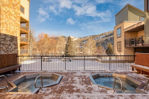 Hot tub after a day on the slopes!