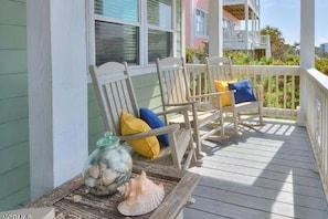 Lots of porch sitting for listening and watching the ocean! One of three porches