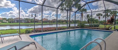 The Heated Pool at 12525 Astor Place in Hampton Park of Gateway