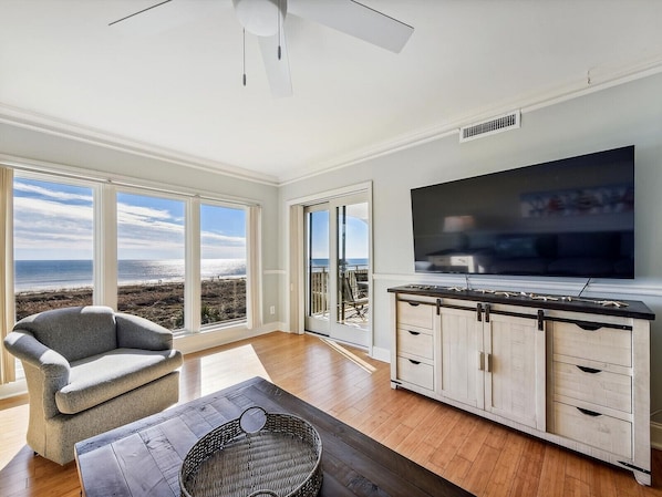 Living Room with Ocean Views at 404 Shorewood