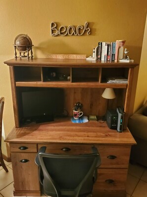 Working space, if you have to work.