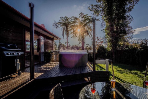 Deck, BBQ & Spa Pool