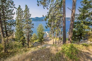 View looking down to boat slip/dock