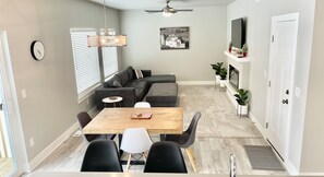 Dining Table  & Living room. (6 chairs for Table + 2 Chairs for Kitchen Counter)