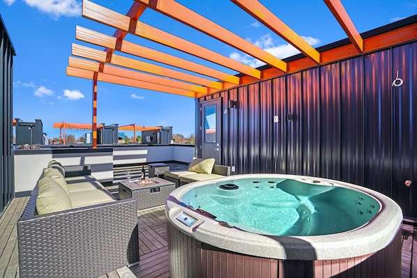 Don't feel like staying in your bedroom or living room, escape to the rooftop