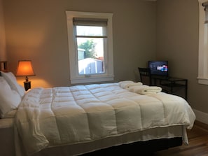 Main bedroom with queen-sized bed