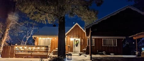 Lake House in the winter.