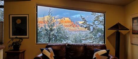Location location location!!  Red Rock views of Oak Creek Canyon in all seasons!